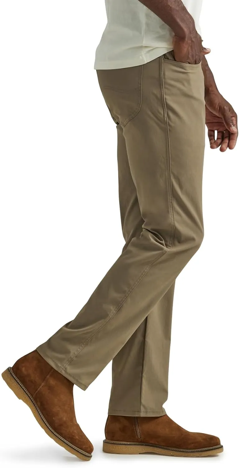 Lee Men's Extreme Motion 5 Pocket Synthetic Straight Pant