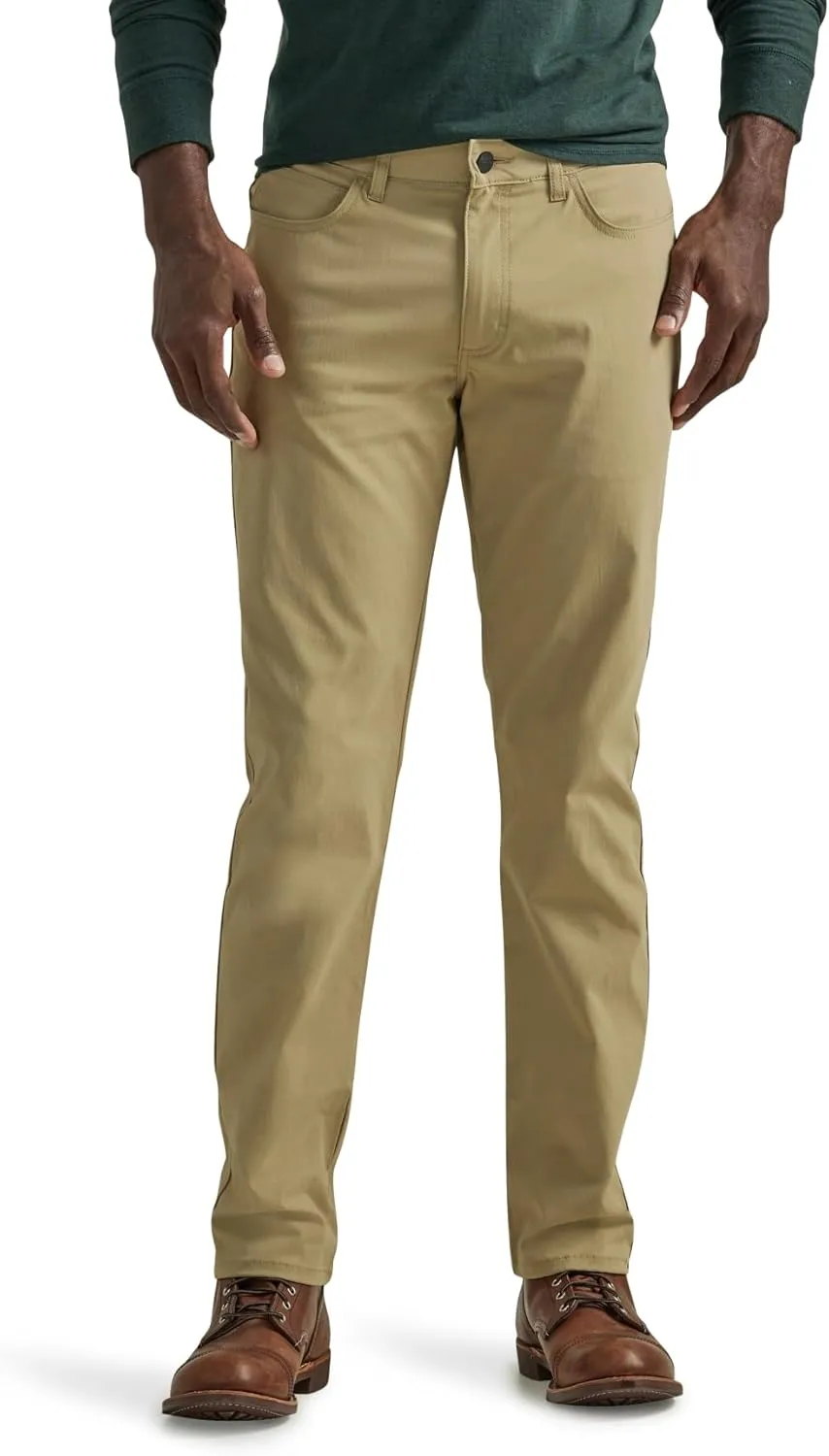 Lee Men's Extreme Motion 5 Pocket Synthetic Straight Pant