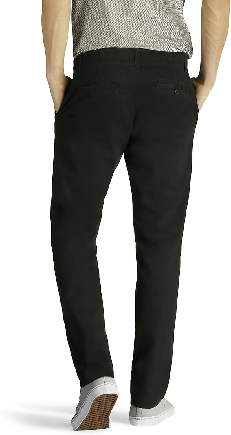 Lee Men's Extreme Motion Flat Front Slim Straight Pant