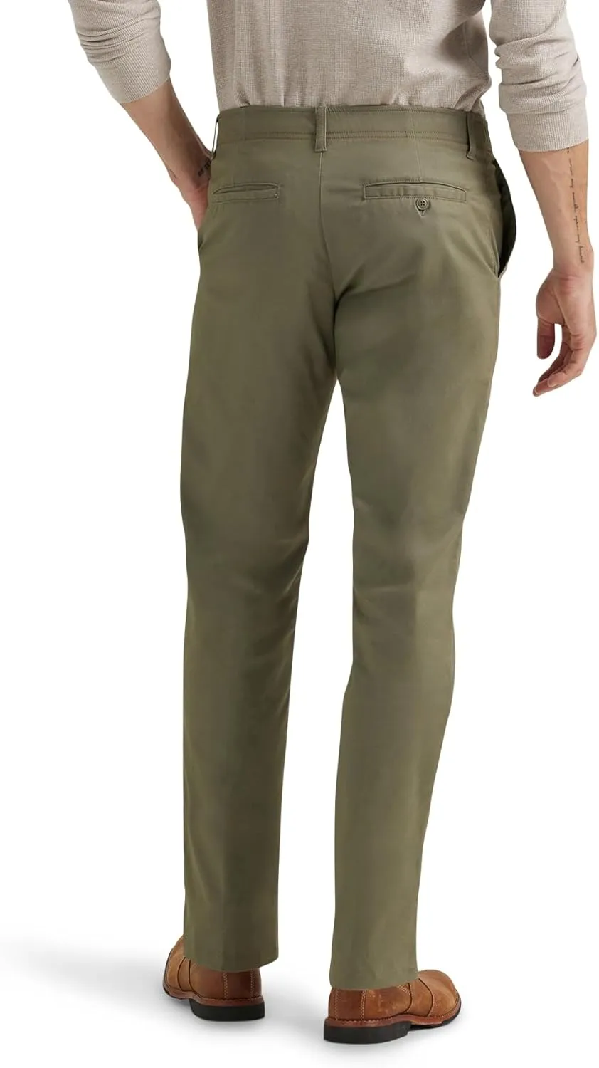 Lee Men's Extreme Motion Flat Front Slim Straight Pant