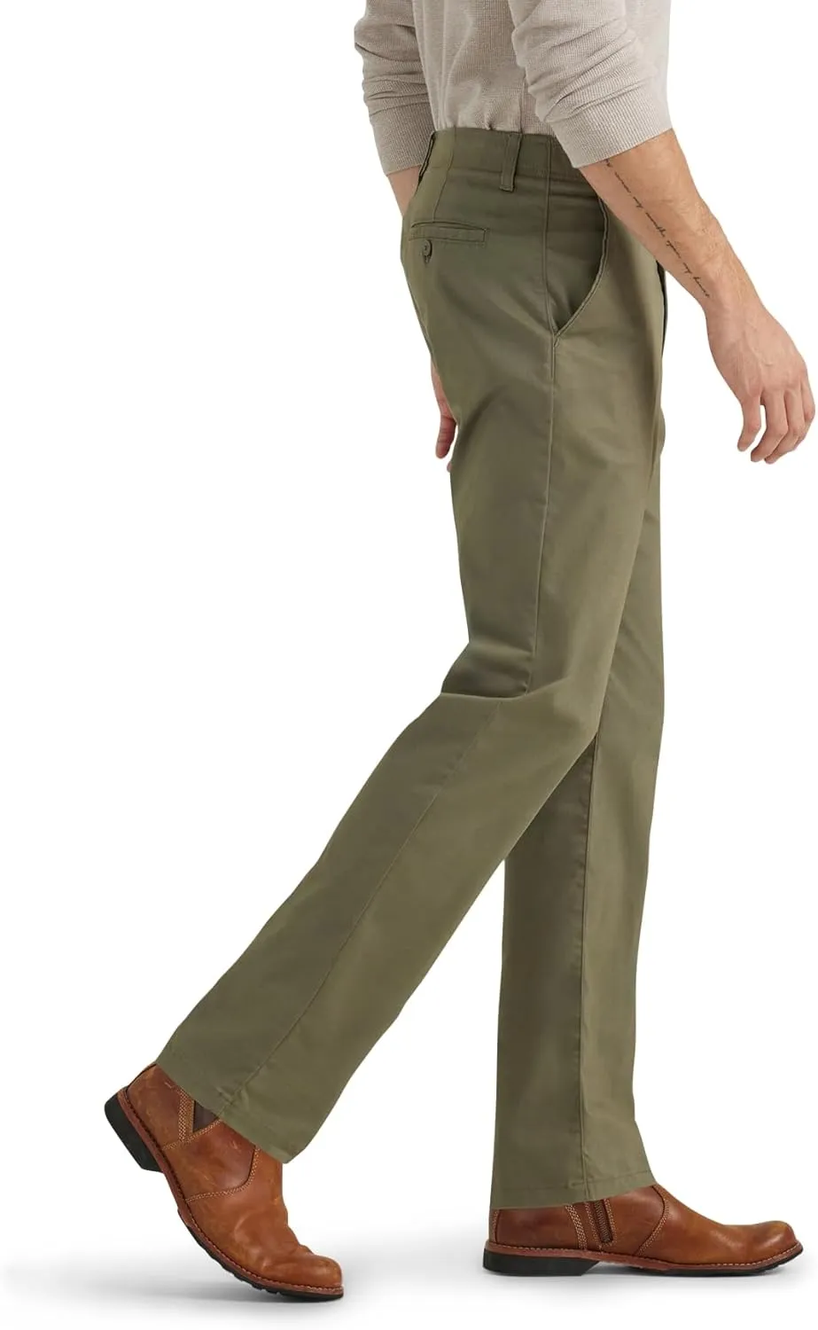 Lee Men's Extreme Motion Flat Front Slim Straight Pant