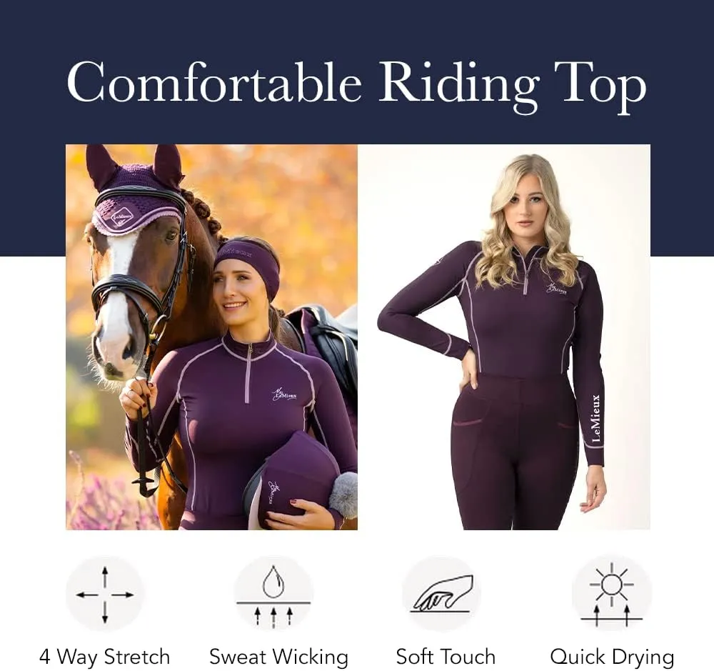 LeMieux Women’s Base Layer Top - Athletic Thermal Shirts - Equestrian Apparel & Gear for Horseback Riding