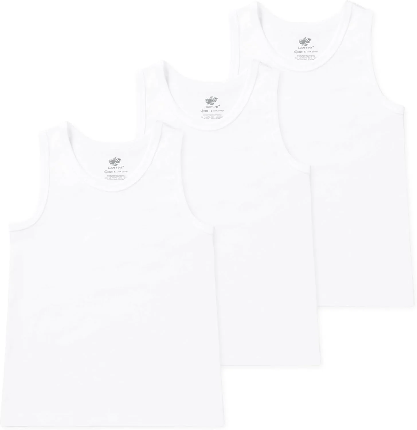 Lucky & Me | Nolan Boys GOTS Organic Cotton Tanks (3-Pack)