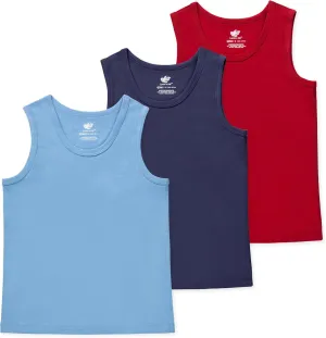 Lucky & Me | Nolan Boys GOTS Organic Cotton Tanks (3-Pack)