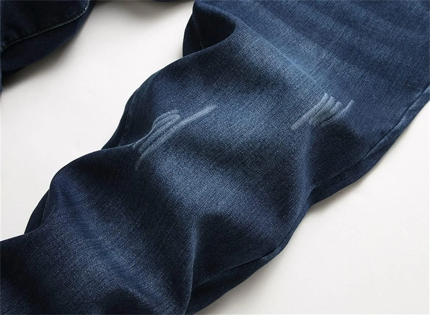 Maiyifu-GJ Men's Warm Winter Fleece Lined Jeans Slim Fit Thicken Denim Pants Stretch Skinny Straight Leg Jean Trousers