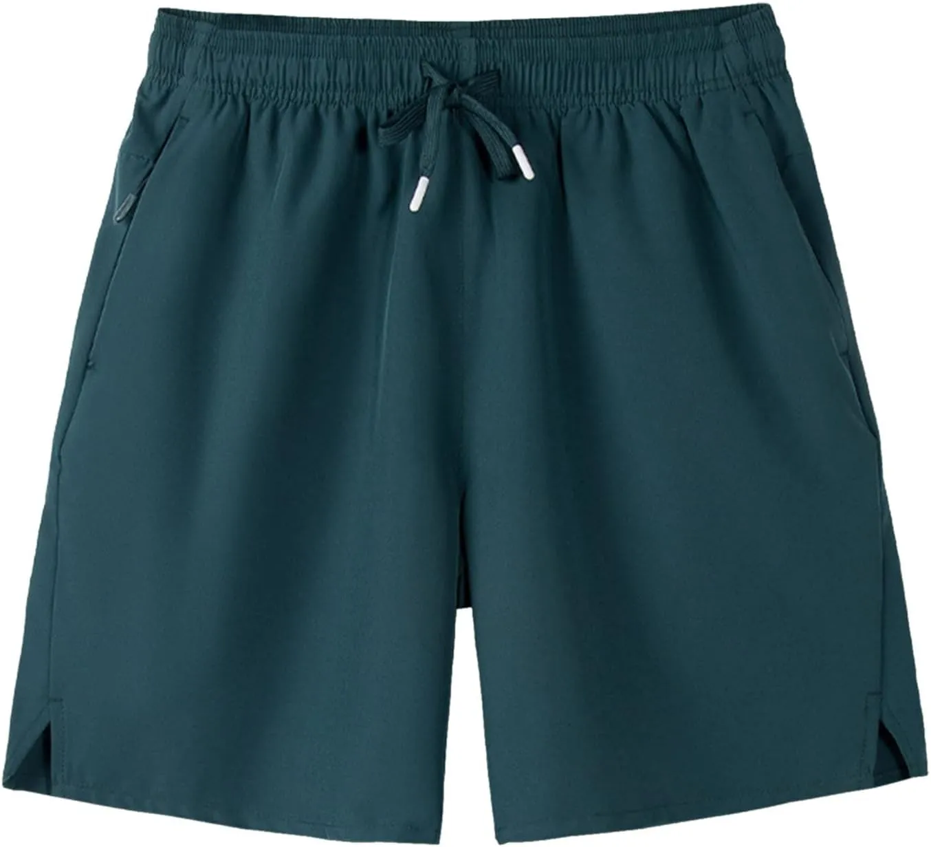 Mens Running Athletic Shorts 7 Inch Lightweight Quick Dry Sports Gym Workout Shorts with Zipper Pockets Big and Tall