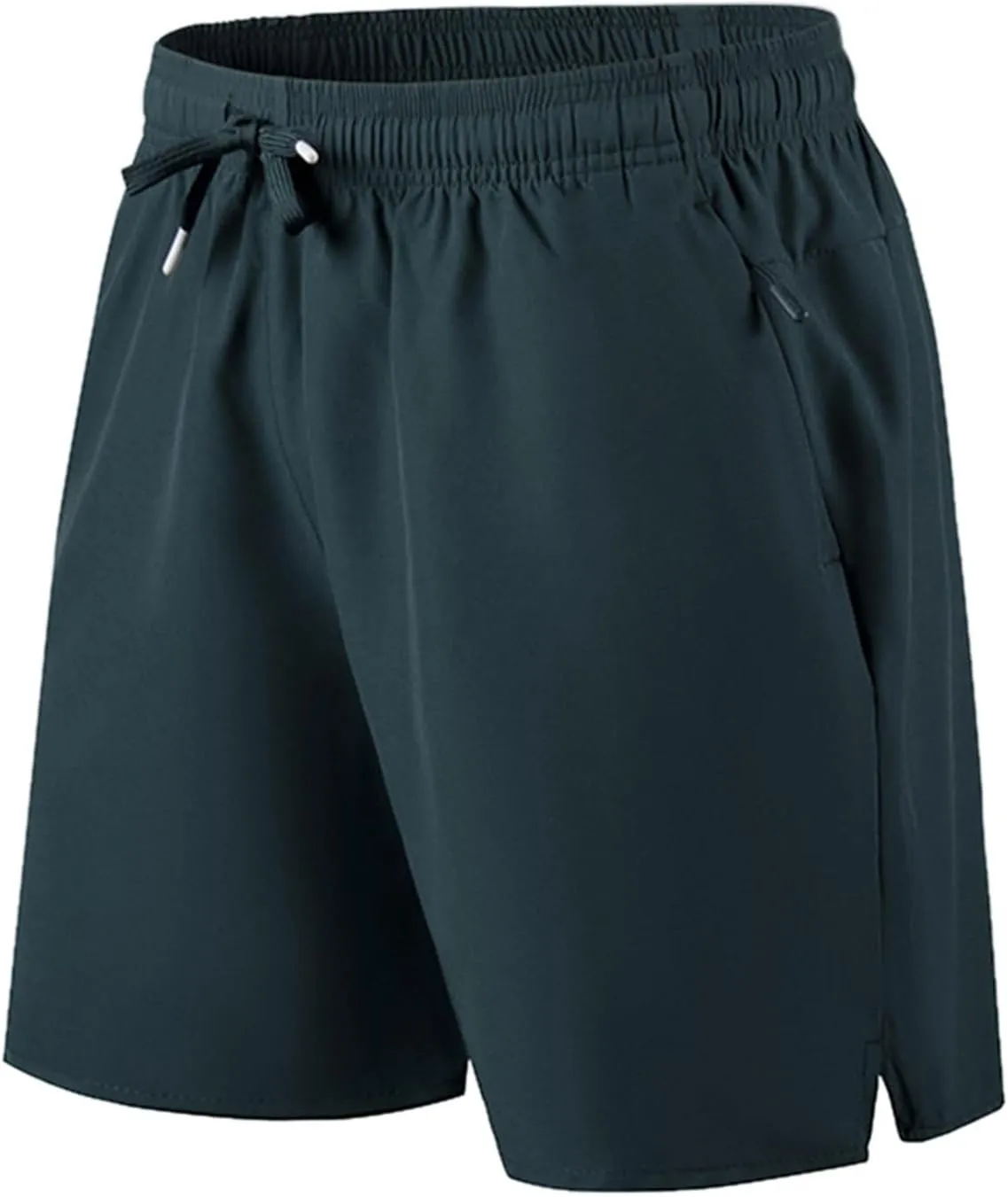Mens Running Athletic Shorts 7 Inch Lightweight Quick Dry Sports Gym Workout Shorts with Zipper Pockets Big and Tall