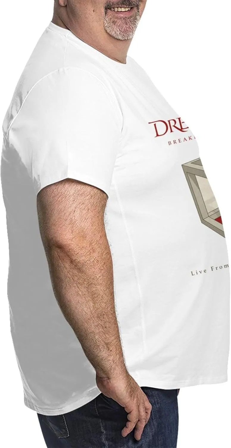 Men's Short Sleeve Big and Tall T Shirts Soft Cotton Crewneck Plus Size Casual Tees Black