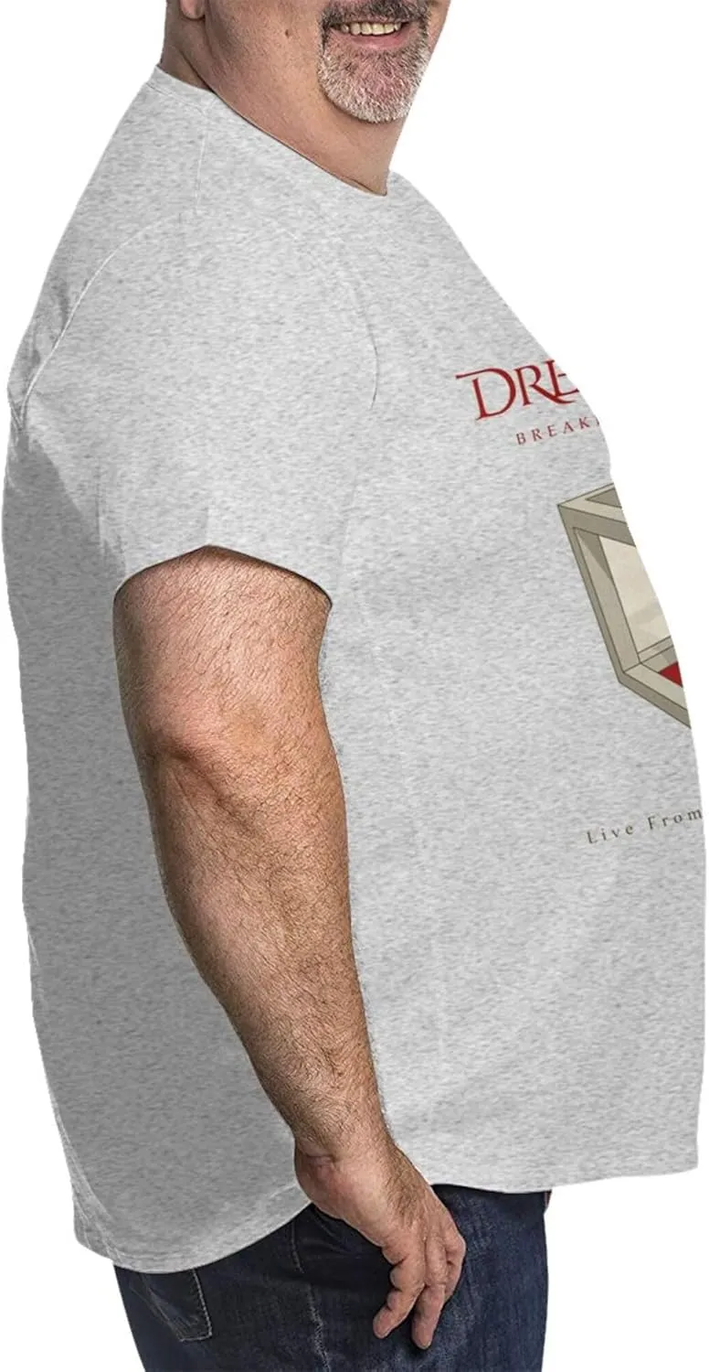 Men's Short Sleeve Big and Tall T Shirts Soft Cotton Crewneck Plus Size Casual Tees Black