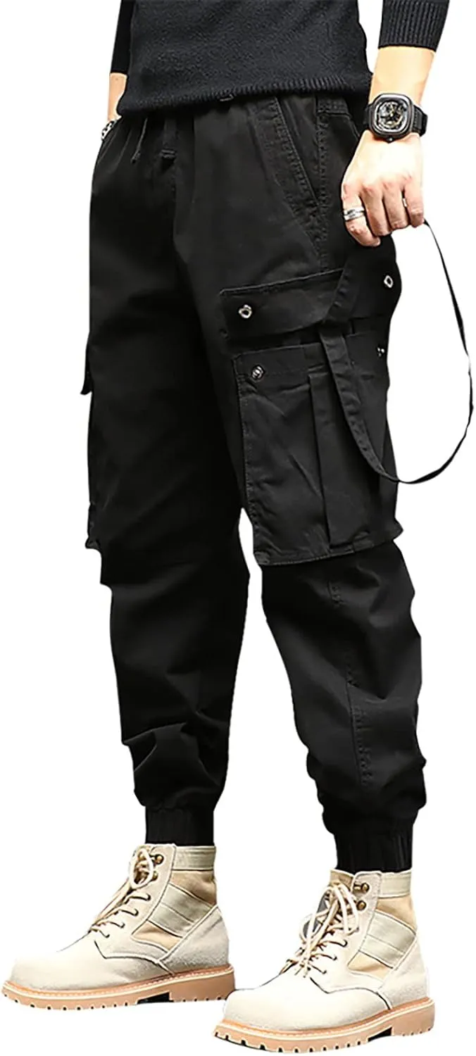 Mens Sweatpants with Pockets Big and Tall Casual Rope Loose Heavyweight Fit Cargo for Men Loose Sports Trousers Pants