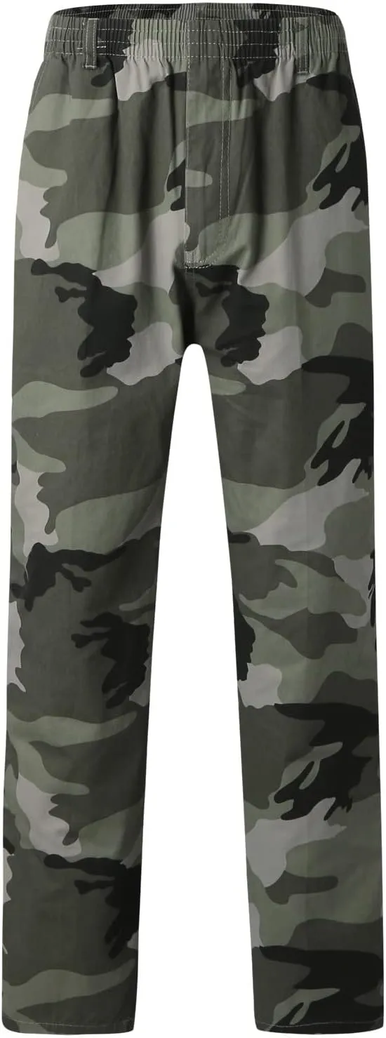Mens Sweatpants with Pockets Big and Tall Jogger Sweatpants Motocross Dirt Bike Jogger Elastic Waist Pants Men's Camo