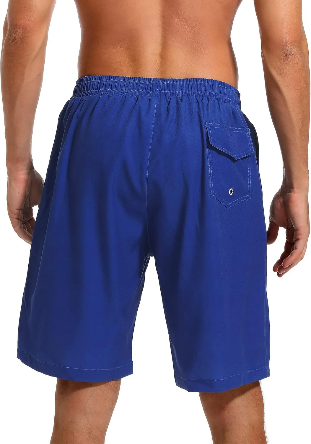 Mens Swim Trunks with Compression Liner 7" Quick Dry Swimsuit Board Shorts Bathing Suits with Zipper Pockets