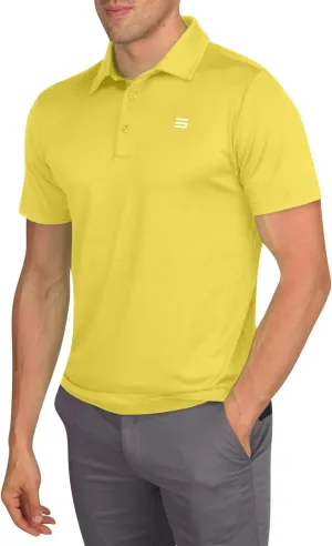 Men’s Untucked Golf Polo Shirts - The Perfect Length, Quick Dry, 4-Way Stretch Fabric. Moisture Wicking, UPF 50  Protection