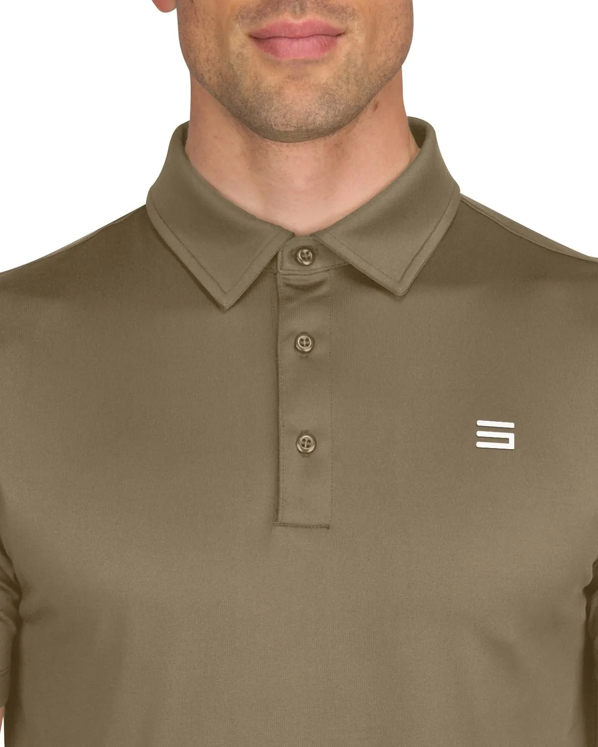 Men’s Untucked Golf Polo Shirts - The Perfect Length, Quick Dry, 4-Way Stretch Fabric. Moisture Wicking, UPF 50  Protection