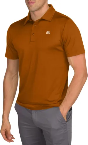 Men’s Untucked Golf Polo Shirts - The Perfect Length, Quick Dry, 4-Way Stretch Fabric. Moisture Wicking, UPF 50  Protection