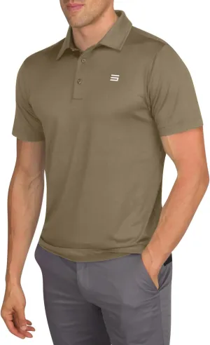 Men’s Untucked Golf Polo Shirts - The Perfect Length, Quick Dry, 4-Way Stretch Fabric. Moisture Wicking, UPF 50  Protection