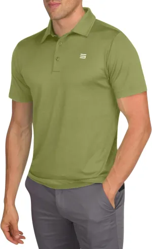 Men’s Untucked Golf Polo Shirts - The Perfect Length, Quick Dry, 4-Way Stretch Fabric. Moisture Wicking, UPF 50  Protection