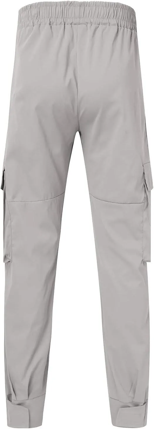 Mens Workout Cargo Sweatpants for Men Relaxed Fit S-5XL Men's Tactical Pants Tactical Trousers with 6 Pockets Sports