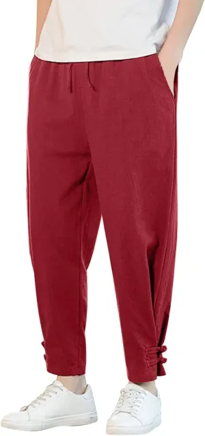 Mens Workout Cargo Sweatpants Pants Mens Athletic Workout Running Jogger Pants with Pockets Cargo Pants for Men Black