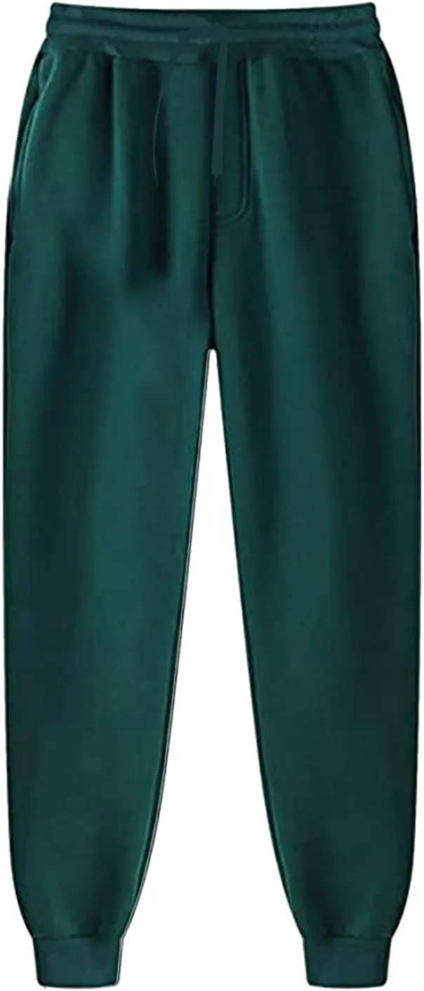 Mens Workout Cargo Sweatpants Sports Trousers Mens Casual Joggers Pants Big and Tall Athletic Drawstring Cargo Pants