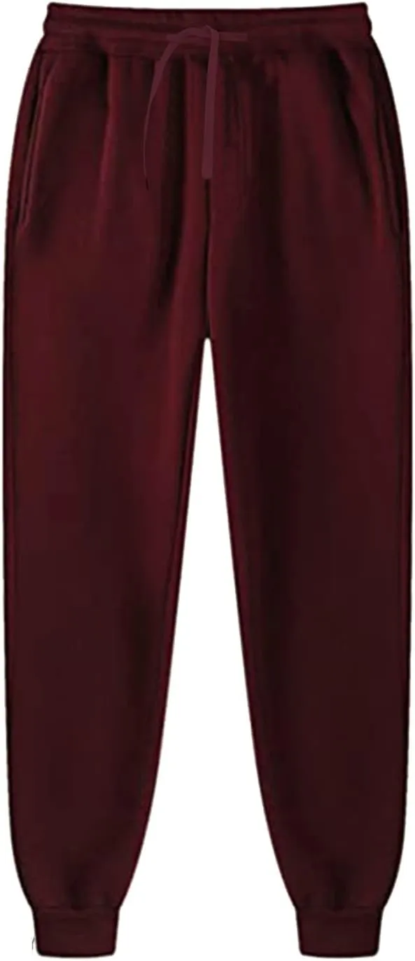 Mens Workout Cargo Sweatpants Sports Trousers Mens Casual Joggers Pants Big and Tall Athletic Drawstring Cargo Pants