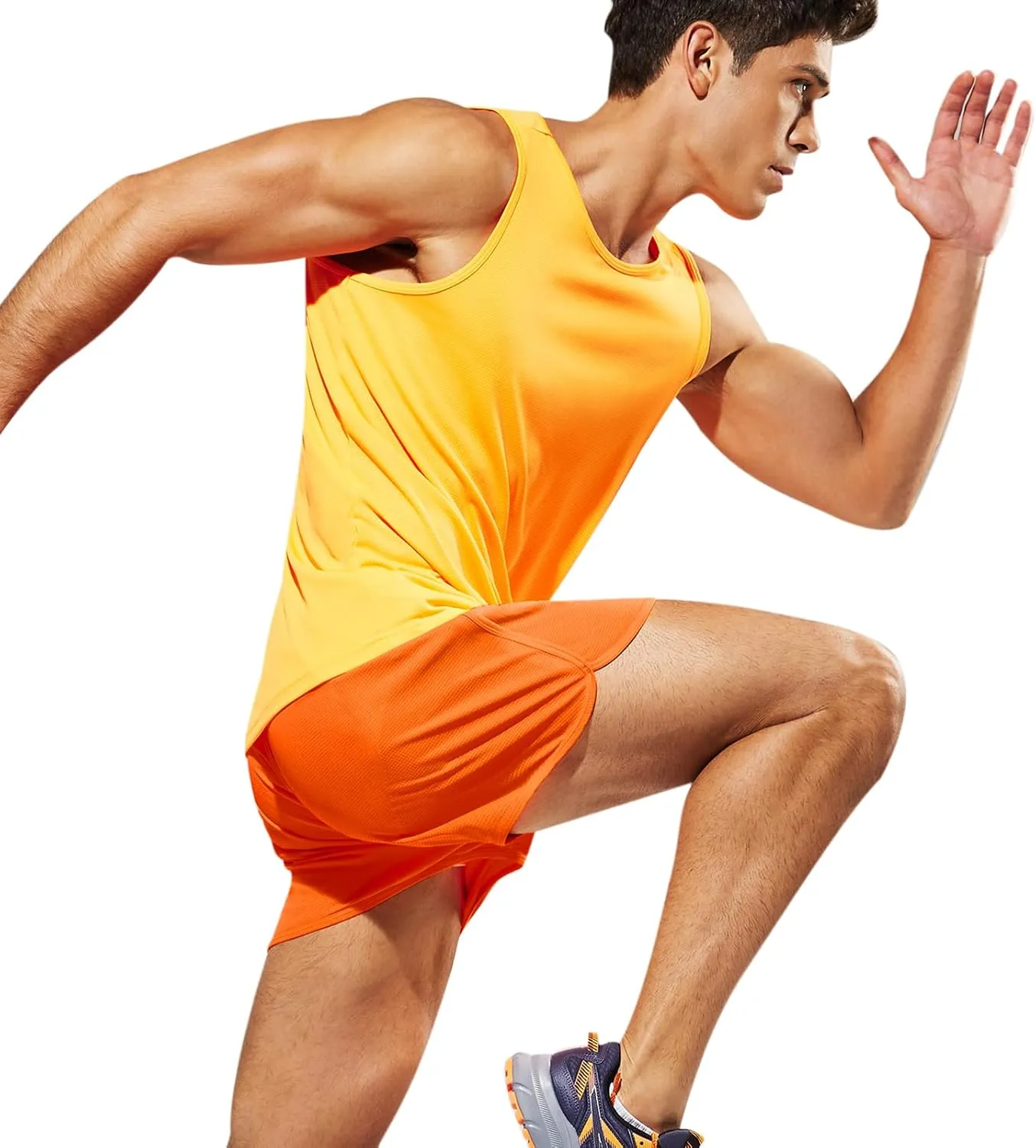 MIER Men's 3''/5'' Athletic Running Shorts with Liner Quick Dry Active Lightweight Gym Sports Workout Shorts for Men