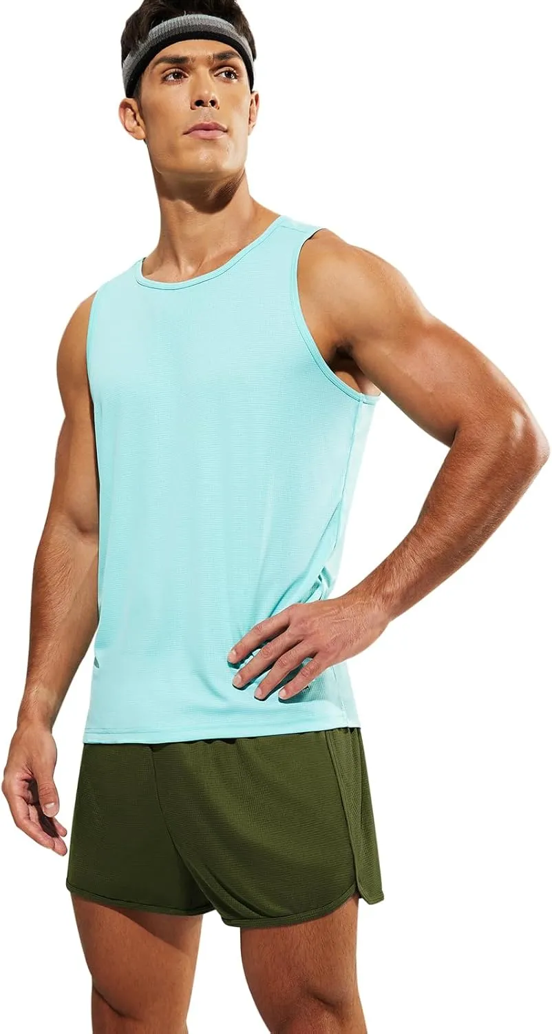 MIER Men's 3''/5'' Athletic Running Shorts with Liner Quick Dry Active Lightweight Gym Sports Workout Shorts for Men
