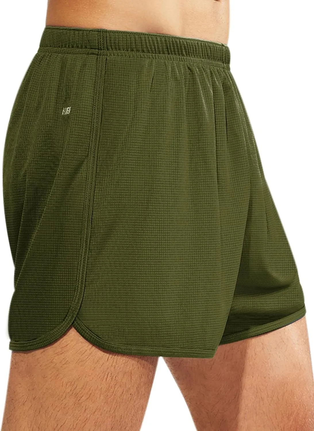MIER Men's 3''/5'' Athletic Running Shorts with Liner Quick Dry Active Lightweight Gym Sports Workout Shorts for Men