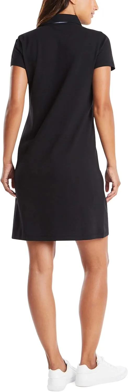 Nautica Women's Easy Classic Short Sleeve Stretch Cotton Polo Dress