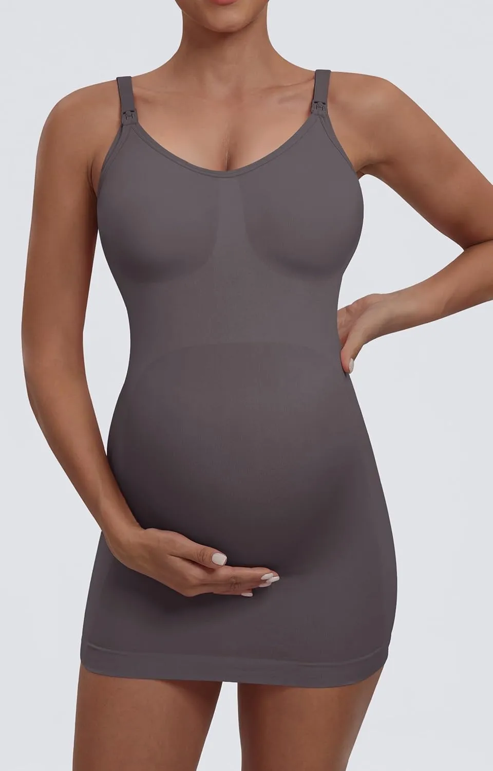 Nursing Tanks for Women Breastfeeding - Seamless Maternity Cami Shirts Pregnancy Tops (3 Packs)