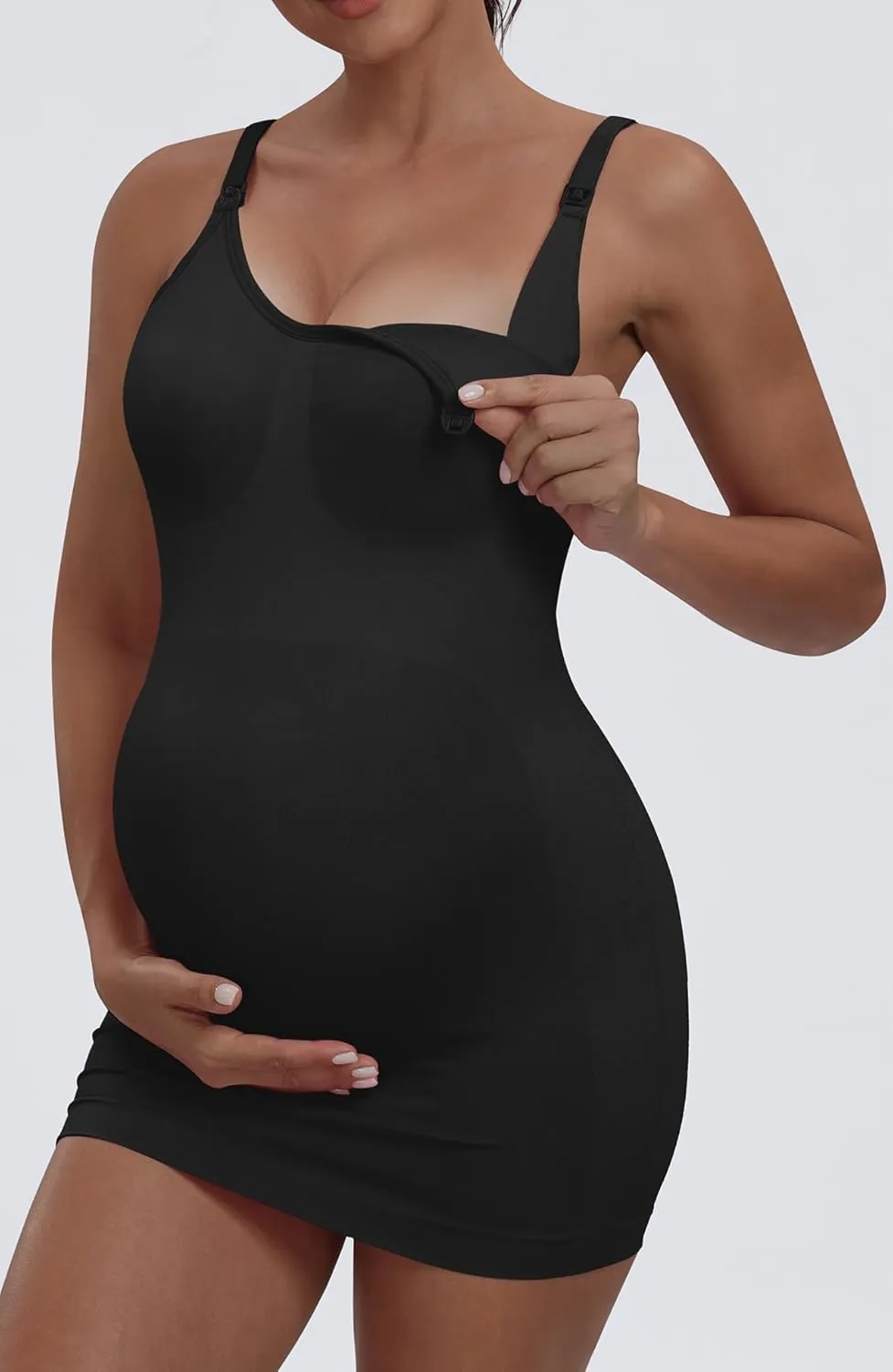 Nursing Tanks for Women Breastfeeding - Seamless Maternity Cami Shirts Pregnancy Tops (3 Packs)