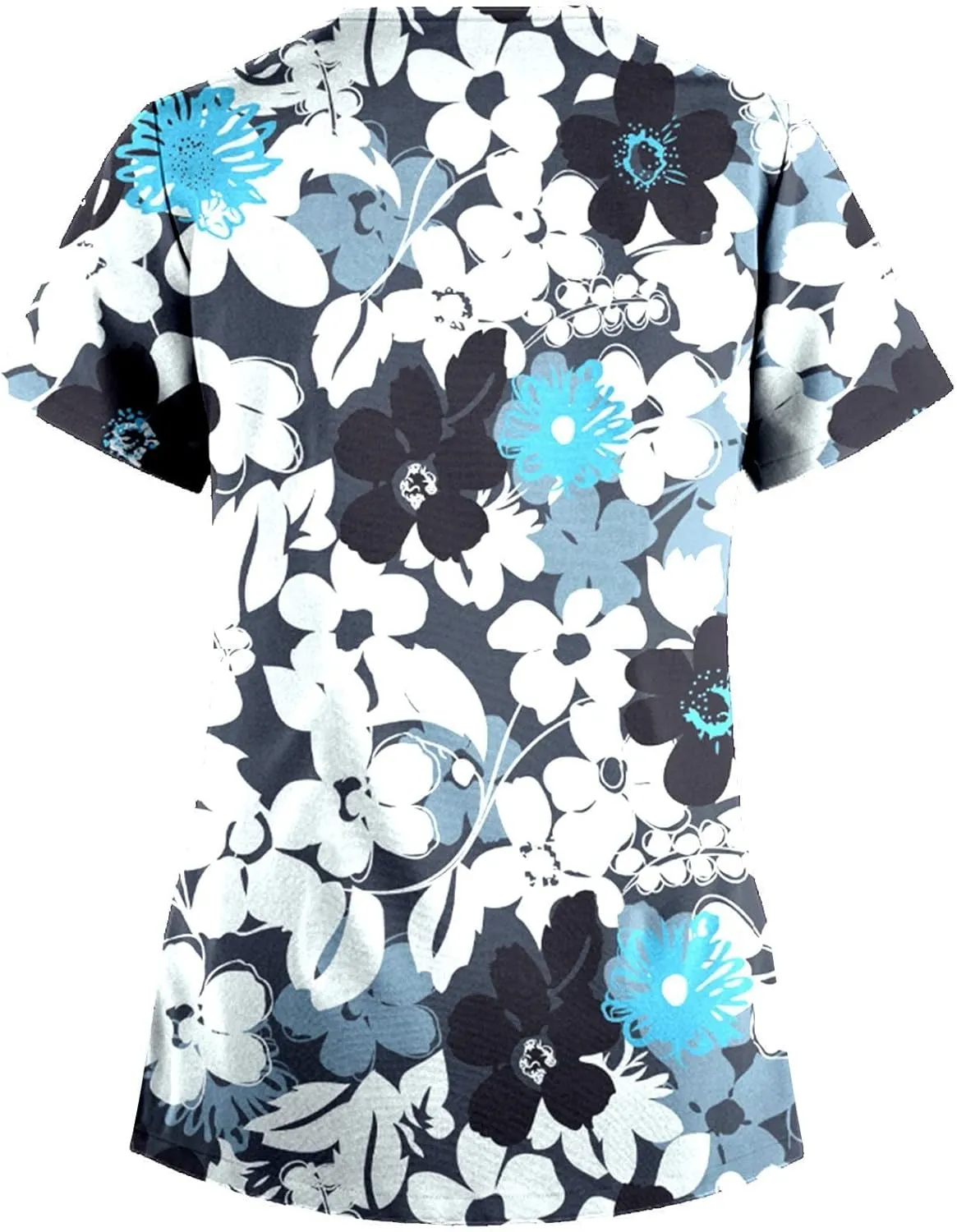 OIOLOYJM Plus Size Scrubs for Women Nurse Gifts Printed Tops Medical Nursing Stretchy Shirts