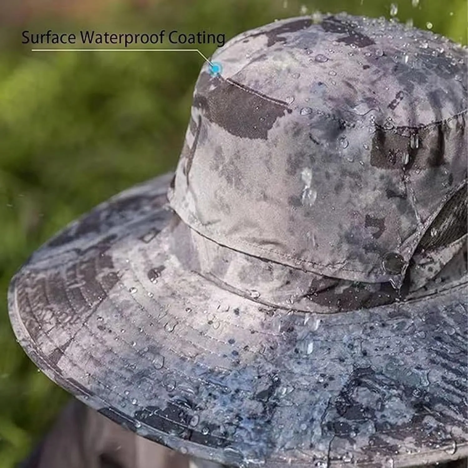 Outdoor Wide Brim Sun Hat with 2 Solar Fan, Sun Bucket Hat for Men Women, UPF 50  Outdoor, Hiking Camping Fishing Hat