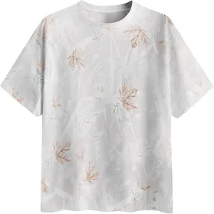 Oversized Camo T Shirts for Women Men Maple Leaf Short Sleeve Camo Tee Shirt Summer Casual Graphic Tops Streetwear