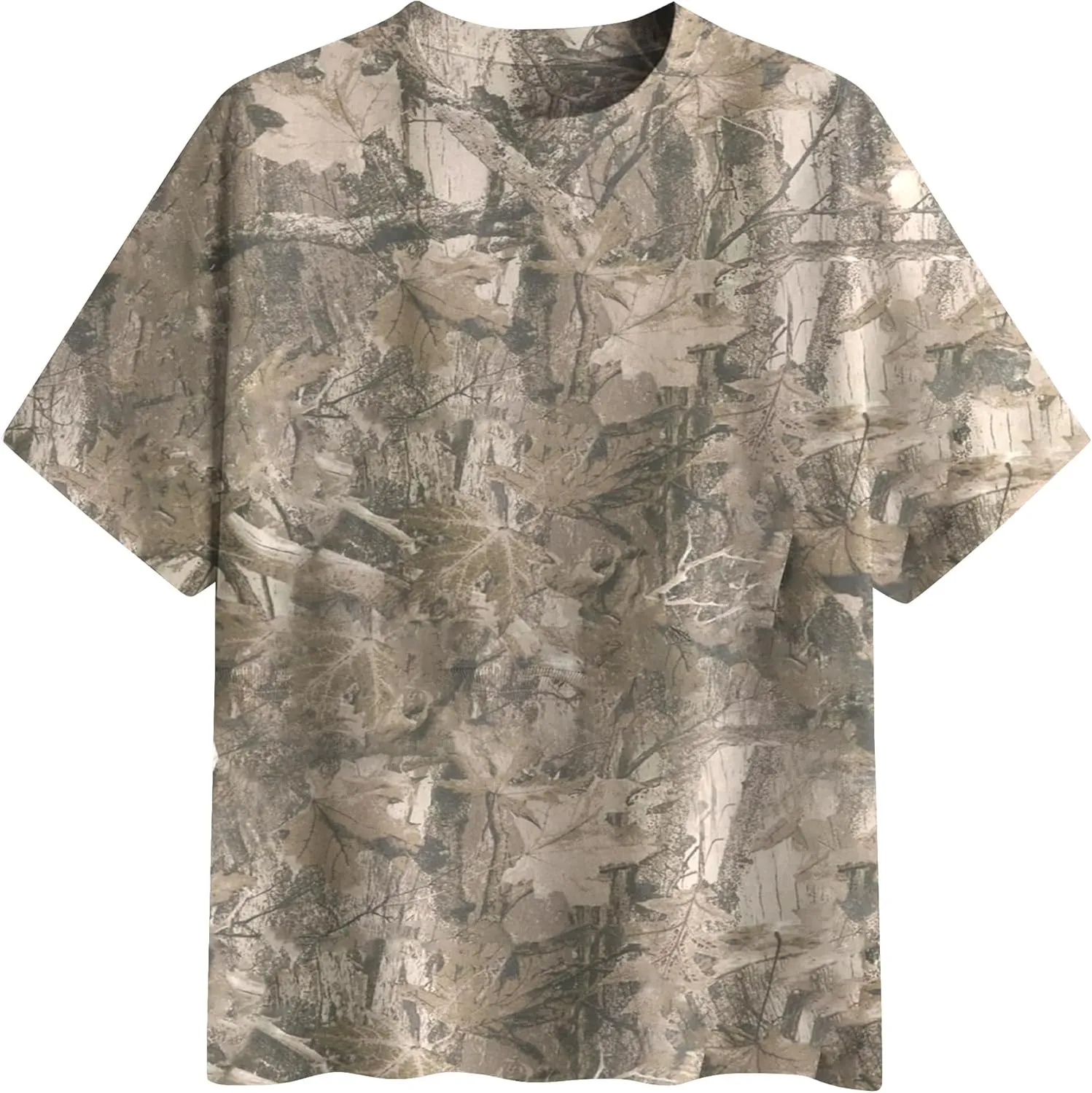 Oversized Camo T Shirts for Women Men Maple Leaf Short Sleeve Camo Tee Shirt Summer Casual Graphic Tops Streetwear