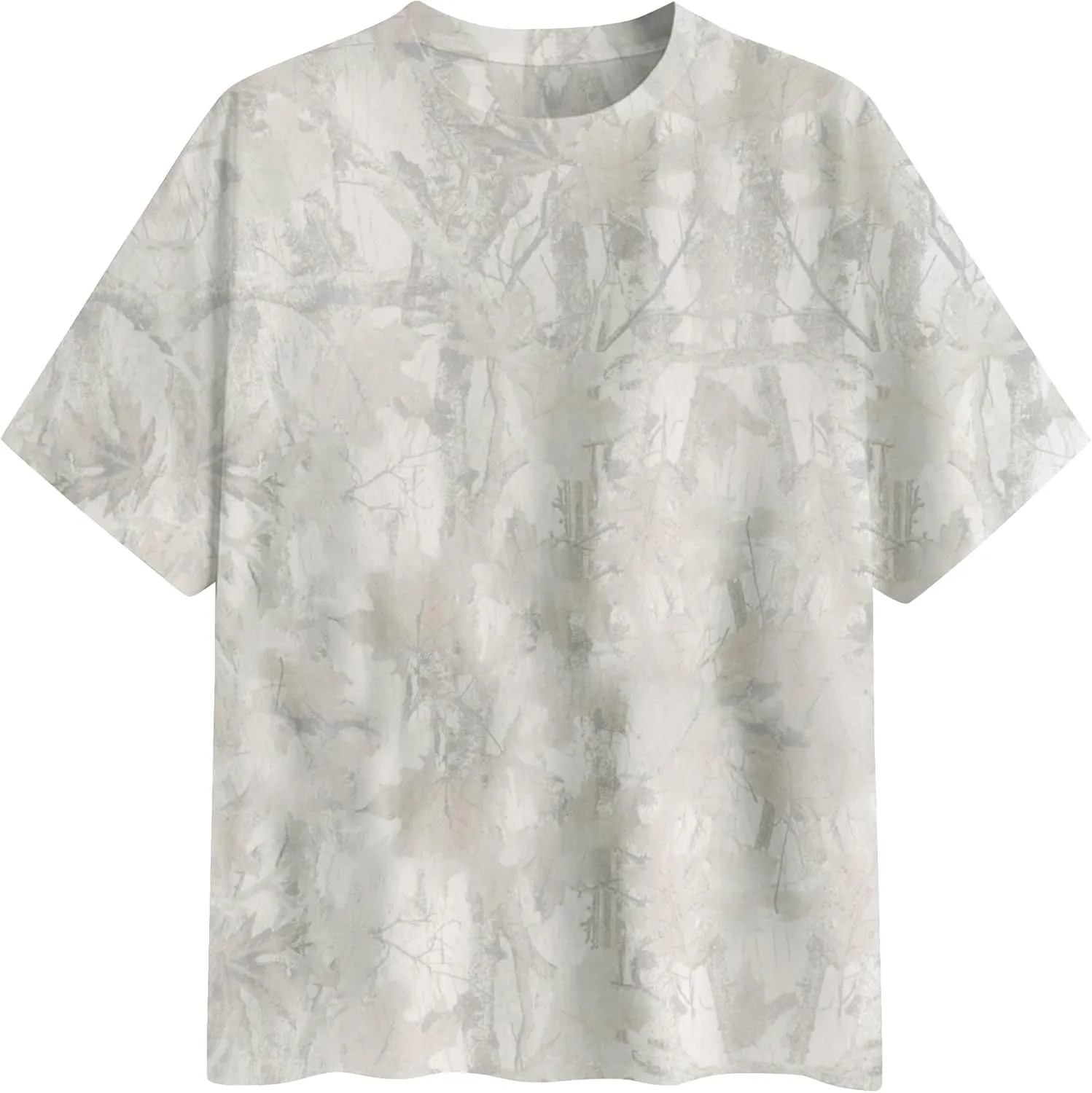 Oversized Camo T Shirts for Women Men Maple Leaf Short Sleeve Camo Tee Shirt Summer Casual Graphic Tops Streetwear