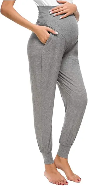 Plus Size Maternity Clothes Stretchy Pants Women's Solid Color Casual Comfortable Pants Womens Tall Pregnancy