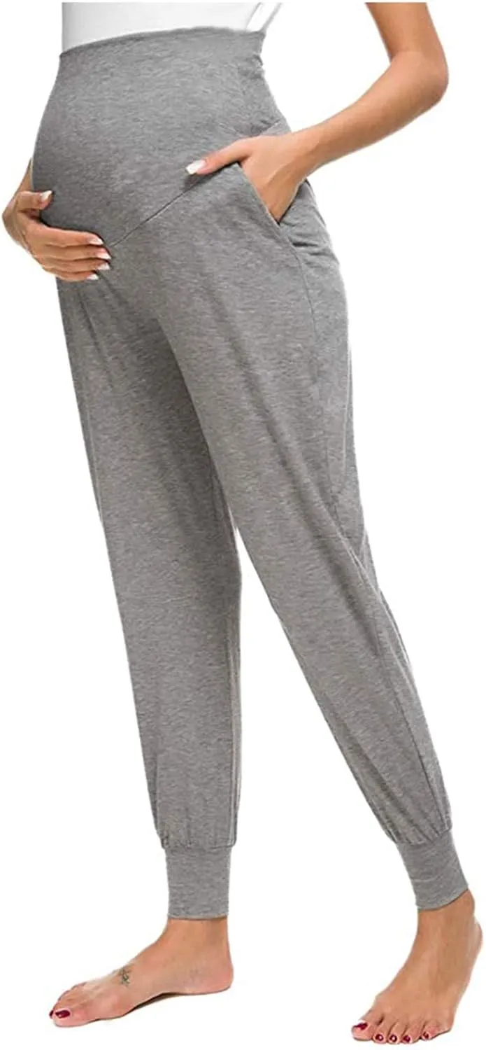Plus Size Maternity Clothes Stretchy Pants Women's Solid Color Casual Comfortable Pants Womens Tall Pregnancy