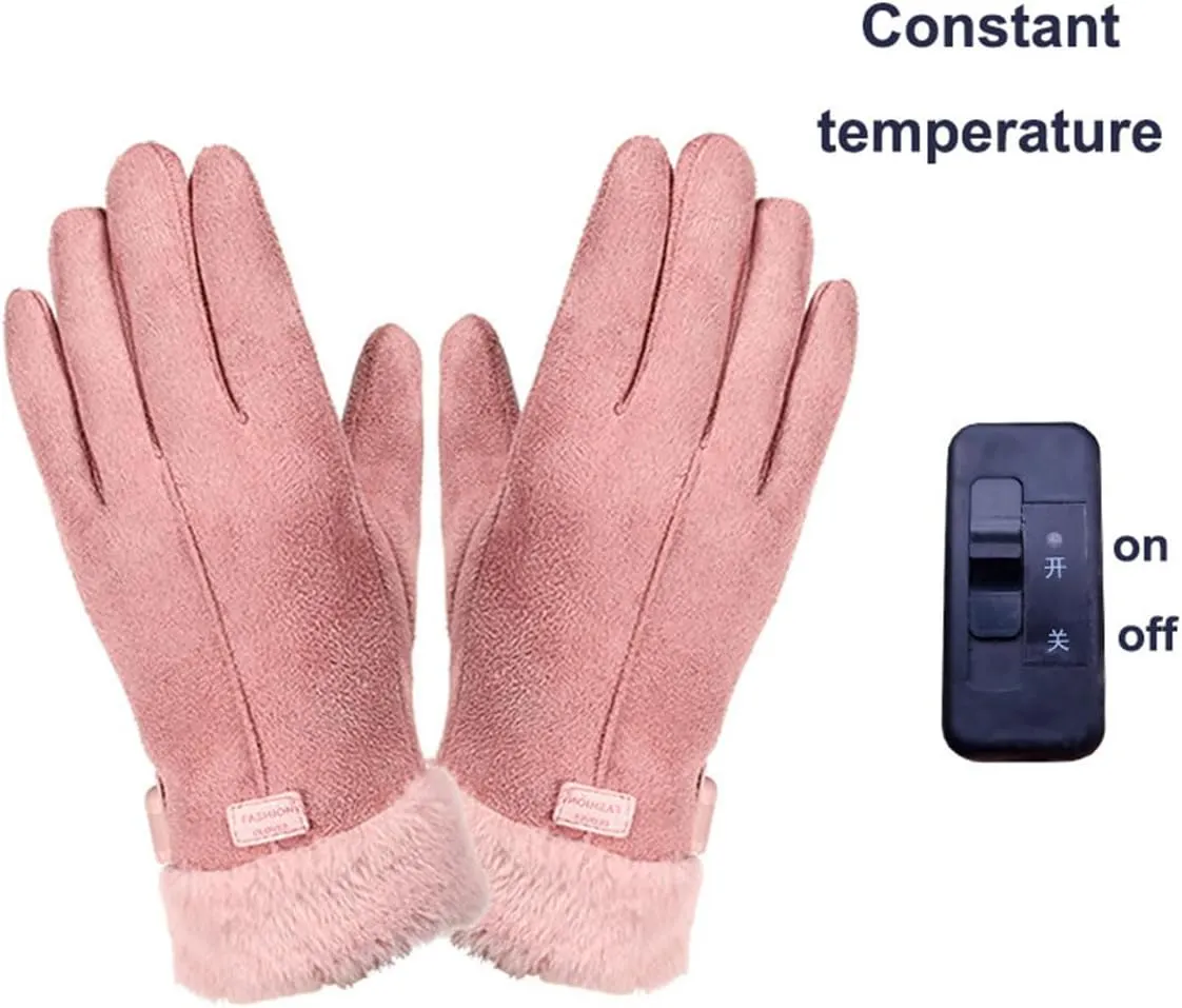 Rechargeable Heated Gloves for Women, Powered Electric Heating, Adult Wireless Thermo Gloves, Winter Arthritis Hands, Skiing Hunting