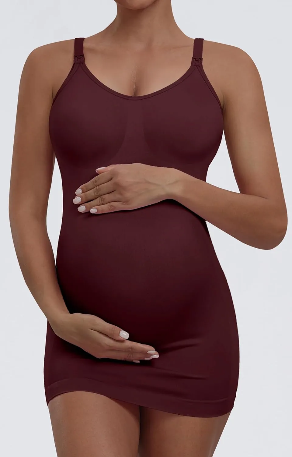 Seamless Nursing Tanks for Women Breastfeeding - Maternity Cami Shirts Pregnancy Tops (3 Packs)