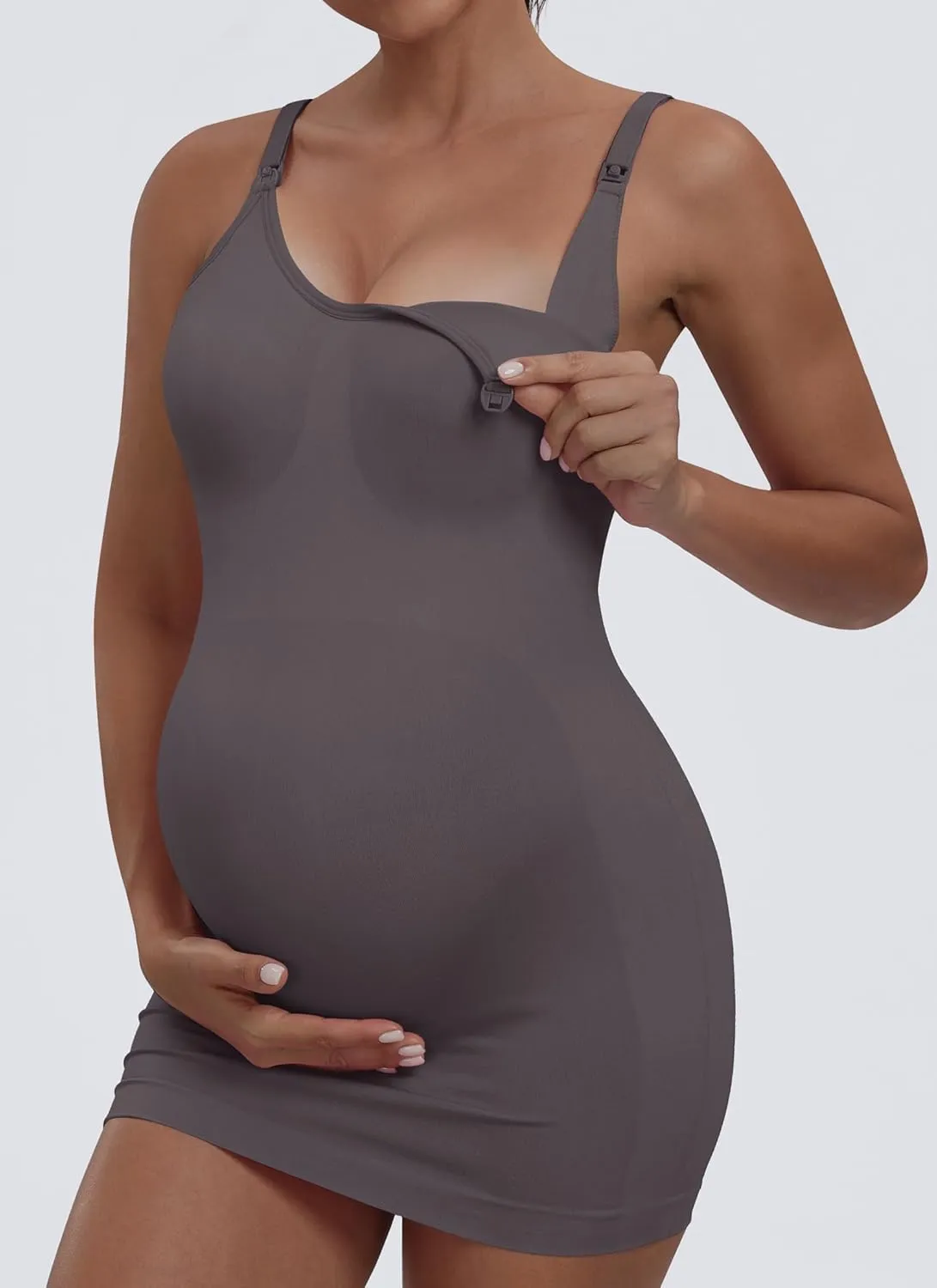 Seamless Nursing Tanks for Women Breastfeeding - Maternity Cami Shirts Pregnancy Tops (3 Packs)
