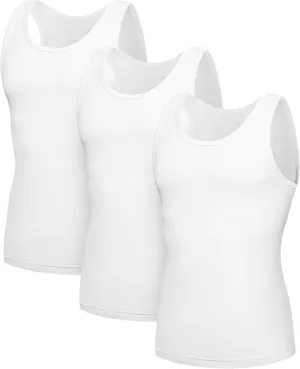 SlumberMee Mens Tank Tops Undershirts Viscose Made from Bamboo Soft Breathable Lightweight Cool Slim Fit A-Shirts Multipack