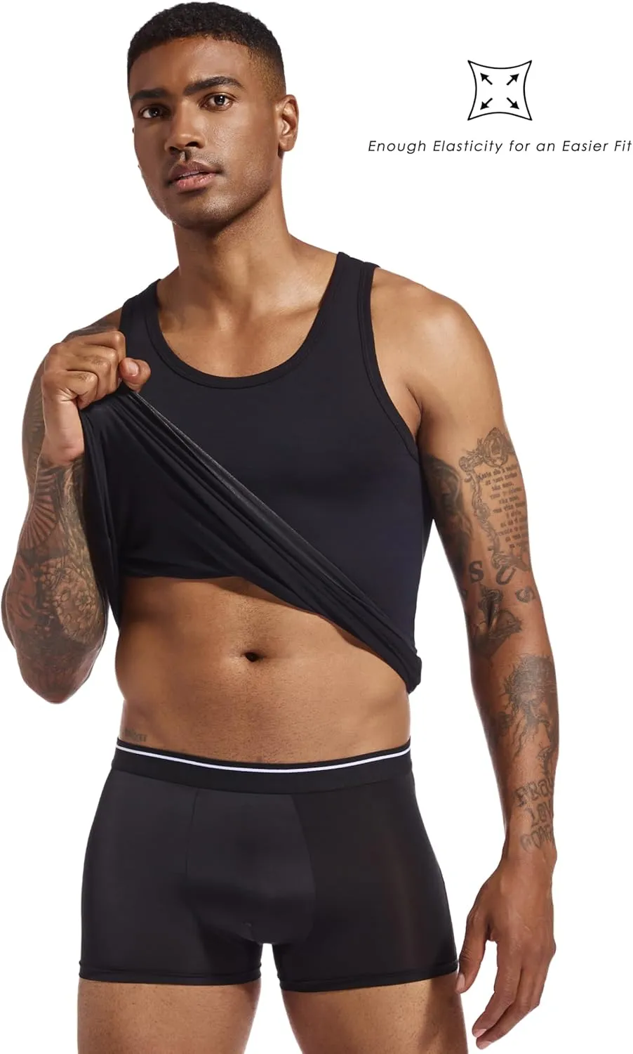 SlumberMee Mens Tank Tops Undershirts Viscose Made from Bamboo Soft Breathable Lightweight Cool Slim Fit A-Shirts Multipack