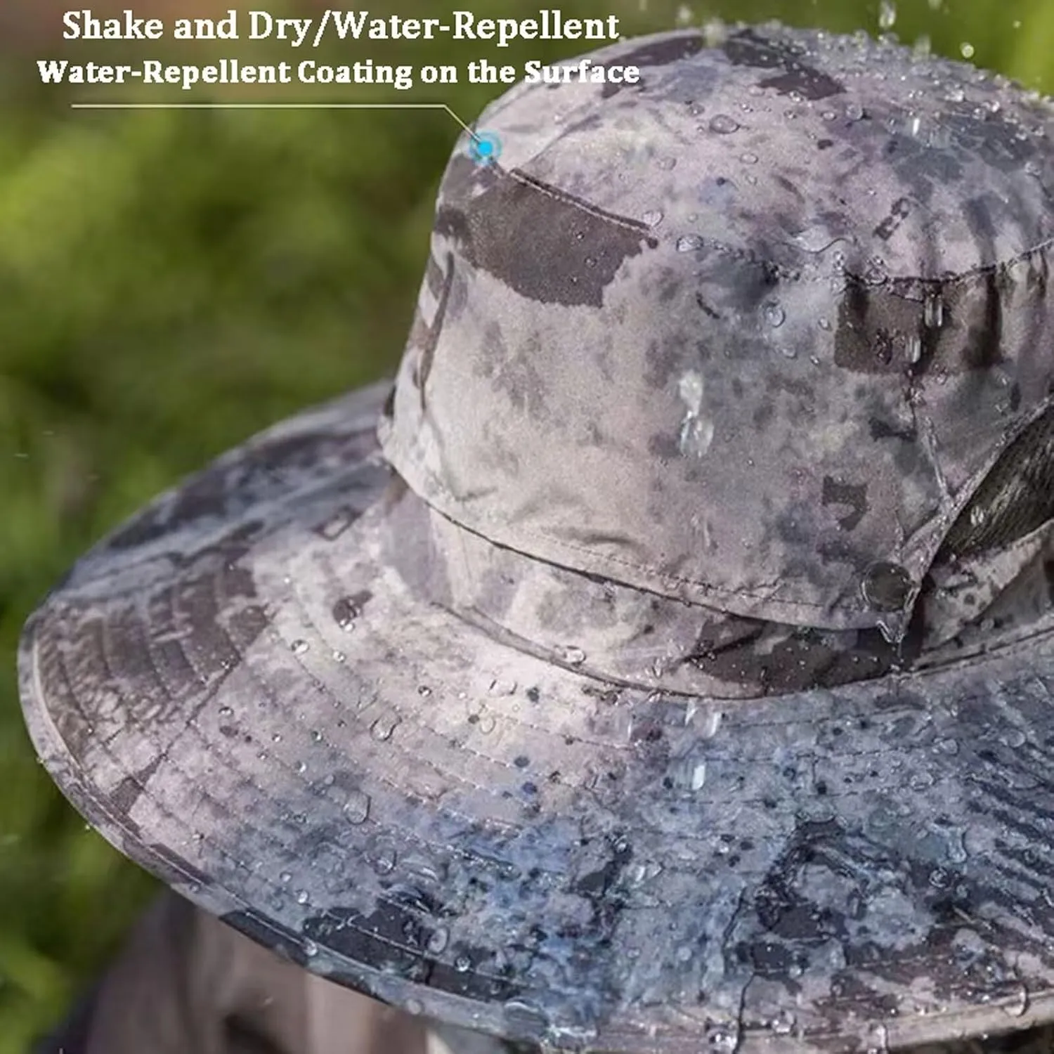 Solar Fan Hat Outdoor Wide Brim Sun Hat with Solar & USB Charging UPF 50  Sun Protection UV Bucket Hat for Men Women