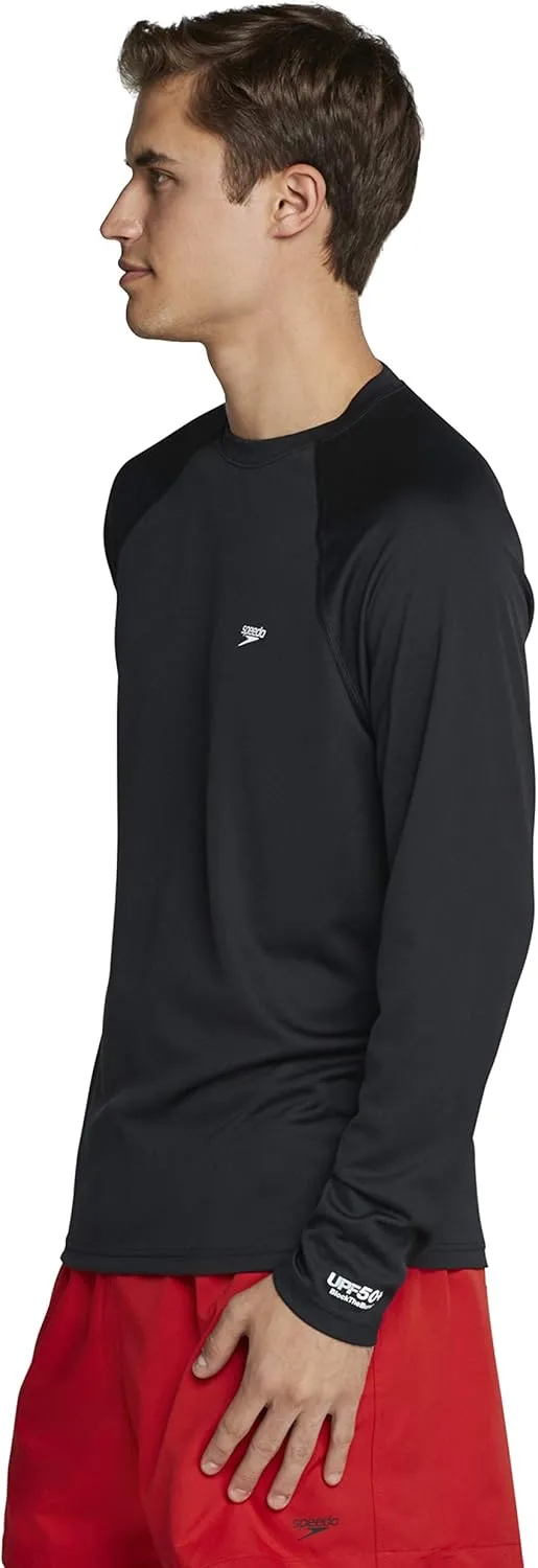 Speedo Men's Uv Swim Shirt Easy Long Sleeve Regular Fit