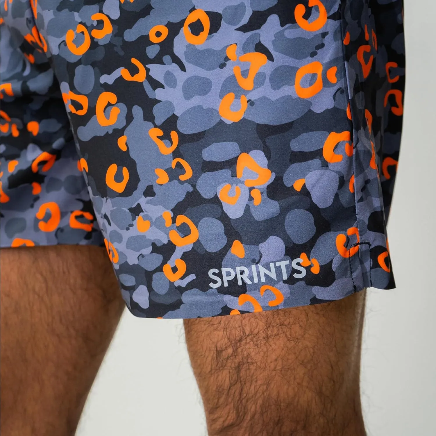 Sprints Mens 2-in-1 Running Shorts, 5 inch Quick Dry Athletic Shorts w/Pockets, Breathable, 4-Way Stretch for Gym & Workout