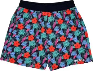 Sprints Mens 2-in-1 Running Shorts, 5 inch Quick Dry Athletic Shorts w/Pockets, Breathable, 4-Way Stretch for Gym & Workout