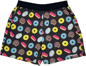 Sprints Mens 2-in-1 Running Shorts, 5 inch Quick Dry Athletic Shorts w/Pockets, Breathable, 4-Way Stretch for Gym & Workout