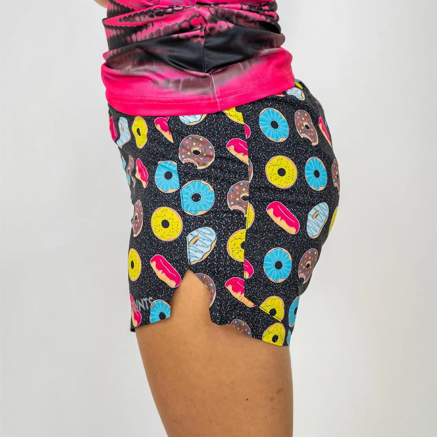 Sprints Women's High-Waisted Running Shorts with Liner, Back Pocket & Drawcord, Ultralight & Breathable
