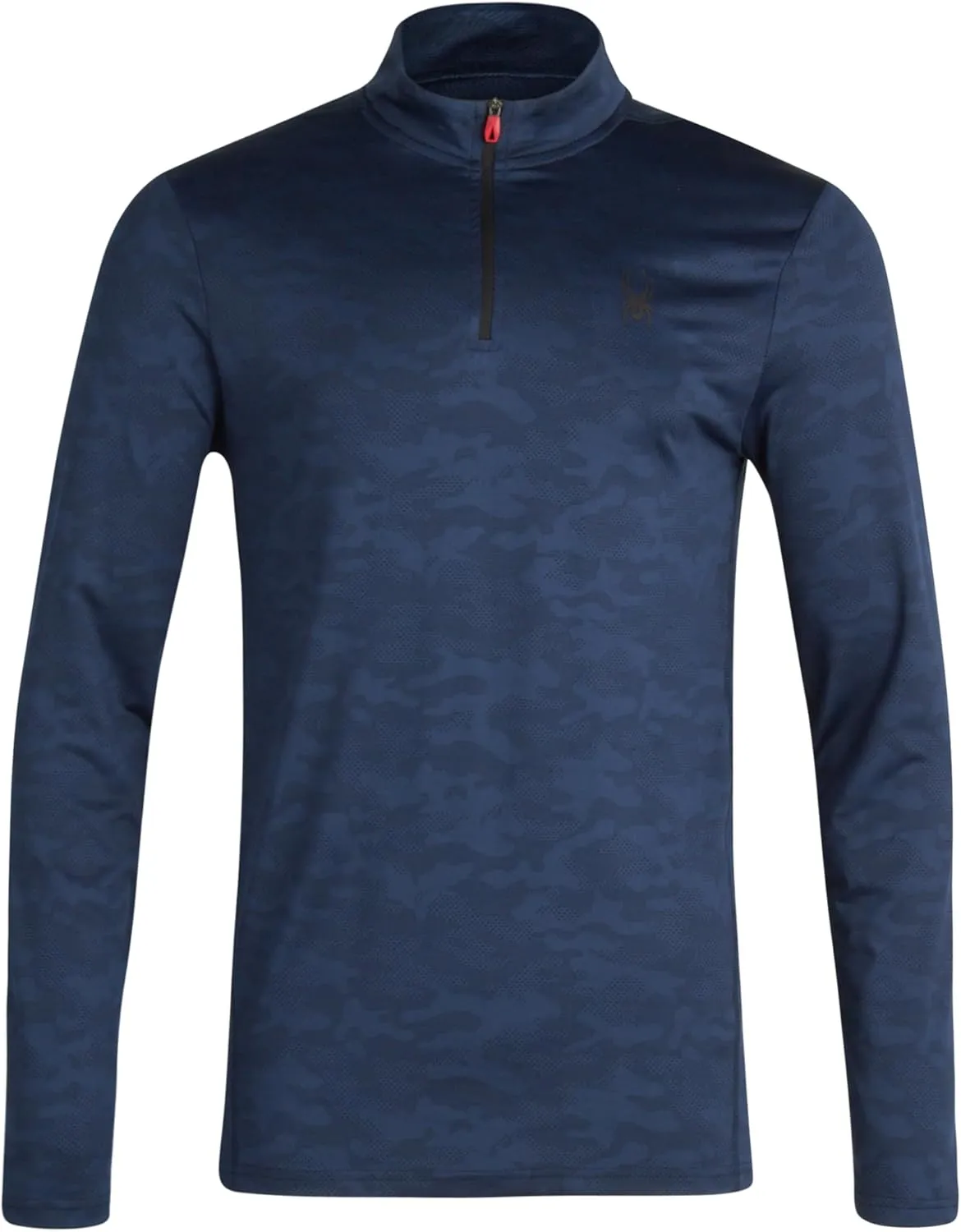 Spyder Men's Active Shirt - Quarter Zip Long Sleeve Fitted Performance Pullover - 1/4 Zip Camo Workout Top for Men (S-XL)
